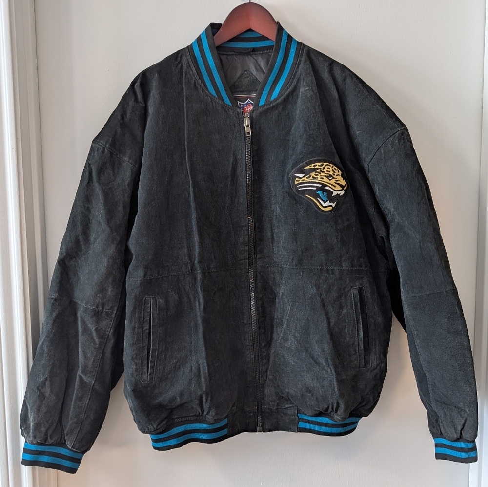 Vintage Jacksonville Jaguars NFL Leather/Suede Jacket Men's XL